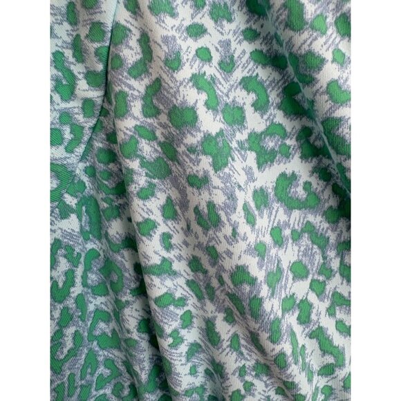 J.McLaughlin Catalina Cloth Carla Maxi Dress Blue Green Leopard Print Size XL - Picture 6 of 12